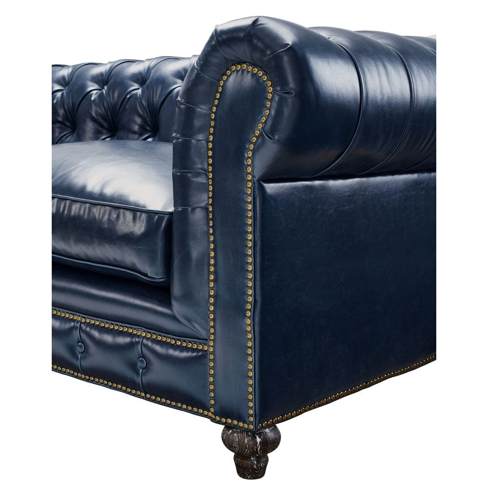 Durango Rustic Blue Leather Sofa