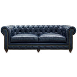 Durango Rustic Blue Leather Sofa