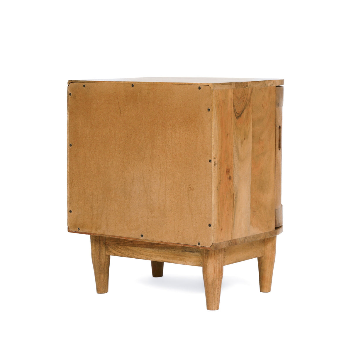 Durette Wood and Cane Nightstand Cabinet (Set of 2) by Christopher Knight Home