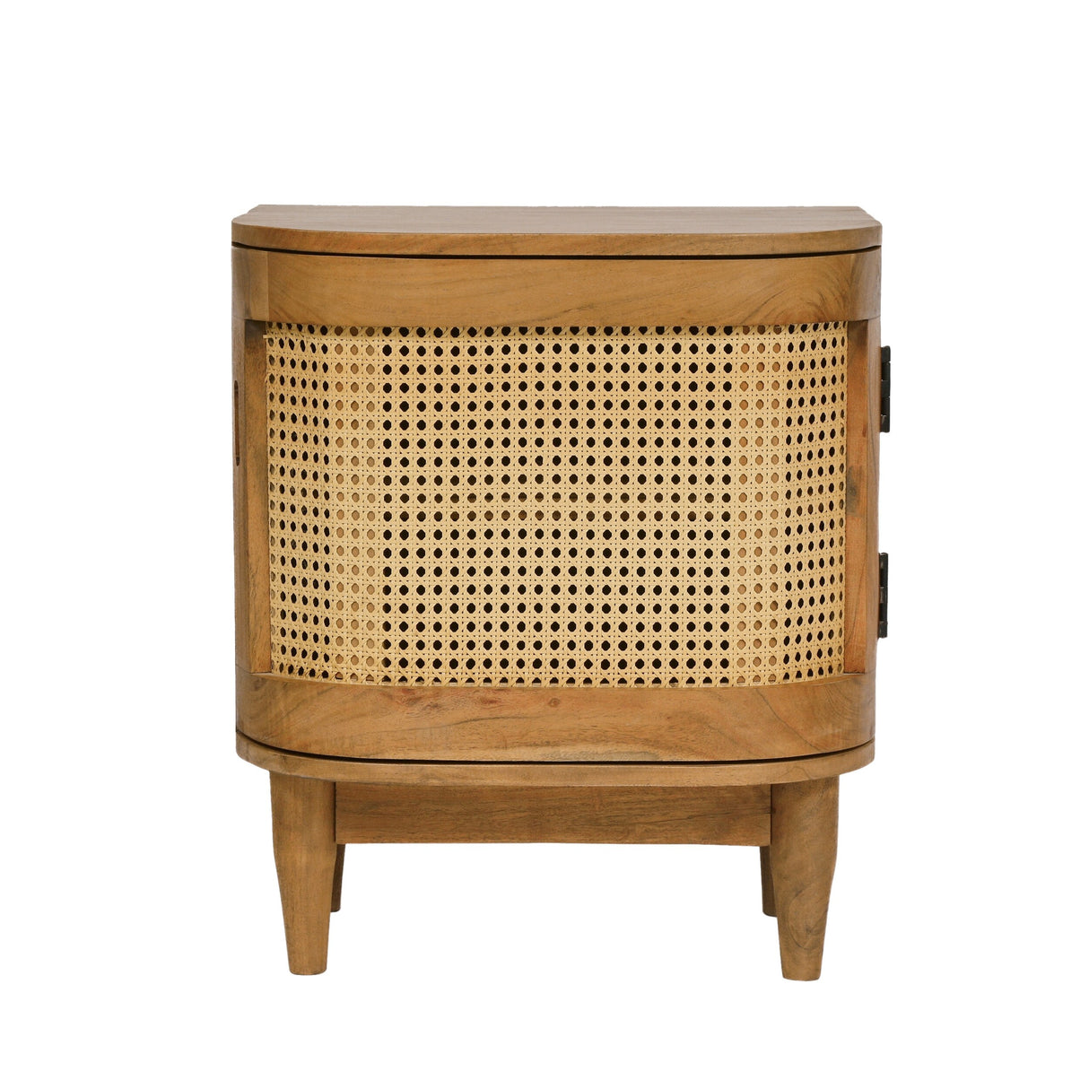 Durette Wood and Cane Nightstand Cabinet by Christopher Knight Home