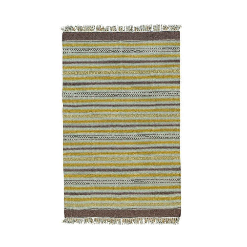 Pure Wool Durie Kilim Flatweave Hand-woven Rug (5'1 x 8'2)