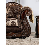 Lupa Traditional Chenille Tufted 2-Piece Sofa Set by Furniture of America