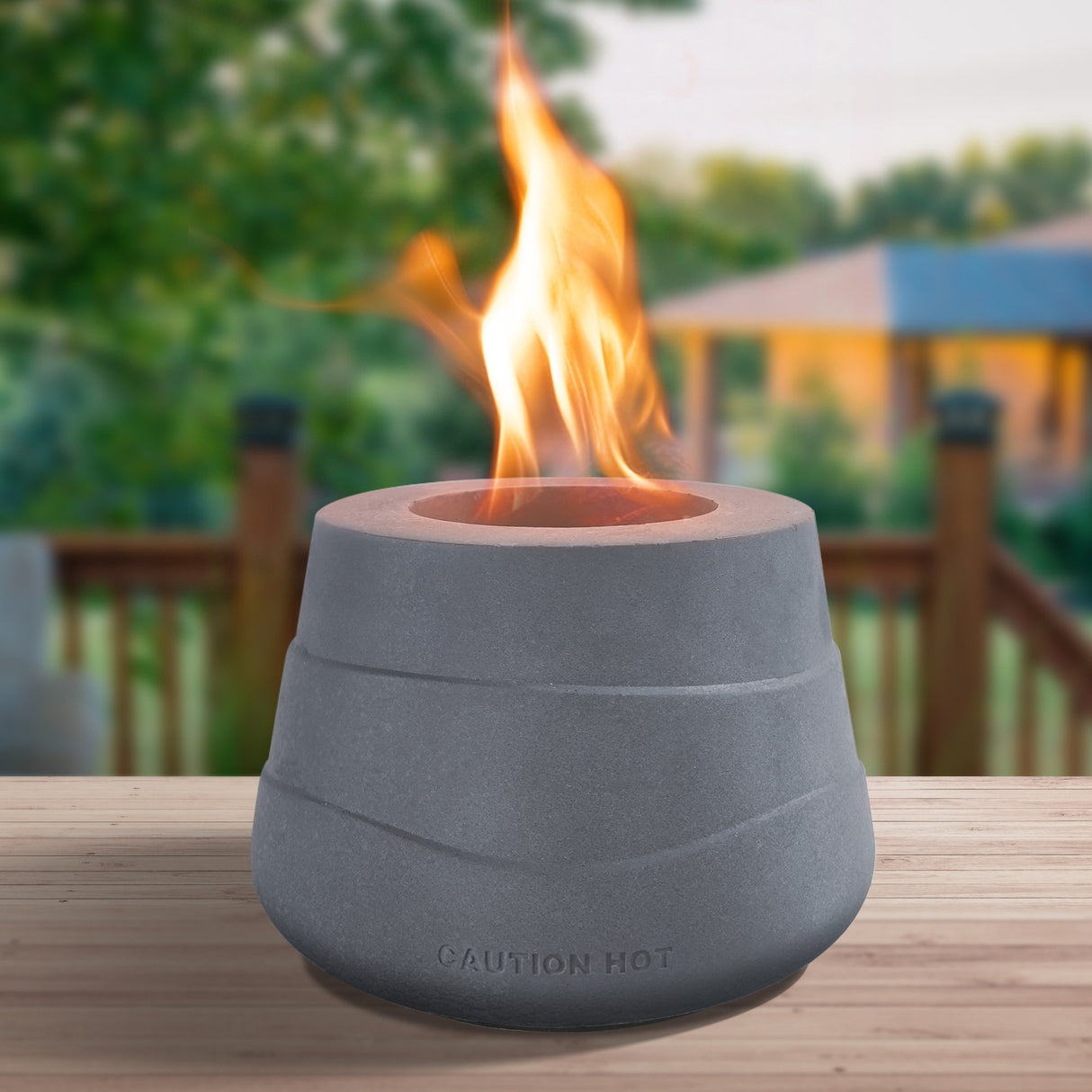 Durx-litecrete Concrete Tabletop Fireplace, Rubbing Alcohol Fire Bowl