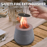 Durx-litecrete Concrete Tabletop Fireplace, Rubbing Alcohol Fire Bowl