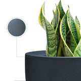 Durx-litecrete Lightweight Concrete Modern Seamless Round Cement Color Planter-Small - 9.8'x9.8'x9.1'