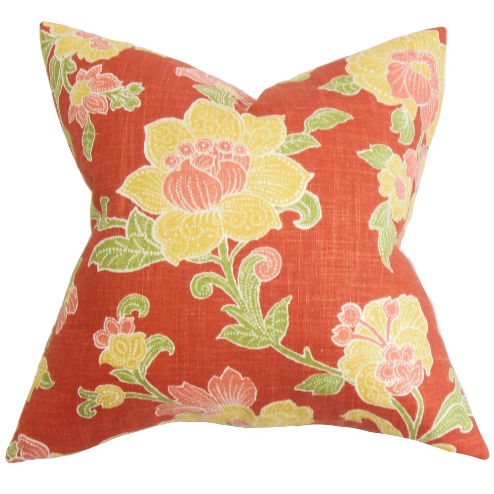 Duscha Floral Throw Pillow Cover