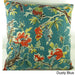 Ethnic Kantha Stitch Tropical Birds Cushion Cover , Handmade in India