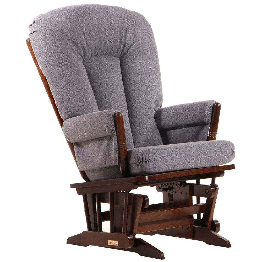 Dutailier Coffee/ Dark Grey Colonial Glider