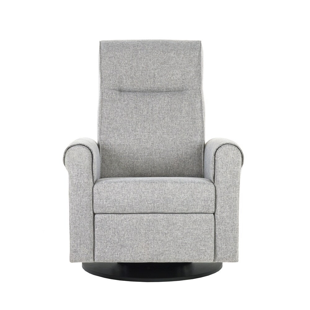 Dutailier Nolita Upholstered Pebble Grey Glider-Recliner