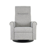 Dutailier Nolita Upholstered Pebble Grey Glider-Recliner