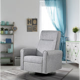 Dutailier Nolita Upholstered Pebble Grey Glider-Recliner