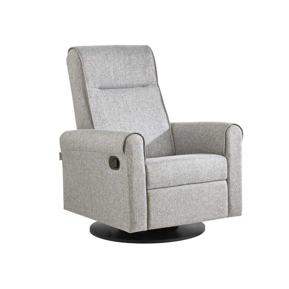 Dutailier Nolita Upholstered Pebble Grey Glider-Recliner