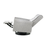 Dutailier Nolita Upholstered Pebble Grey Glider-Recliner
