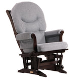 Dutailier Espresso/ Dark Grey Multi-position Sleigh Glider