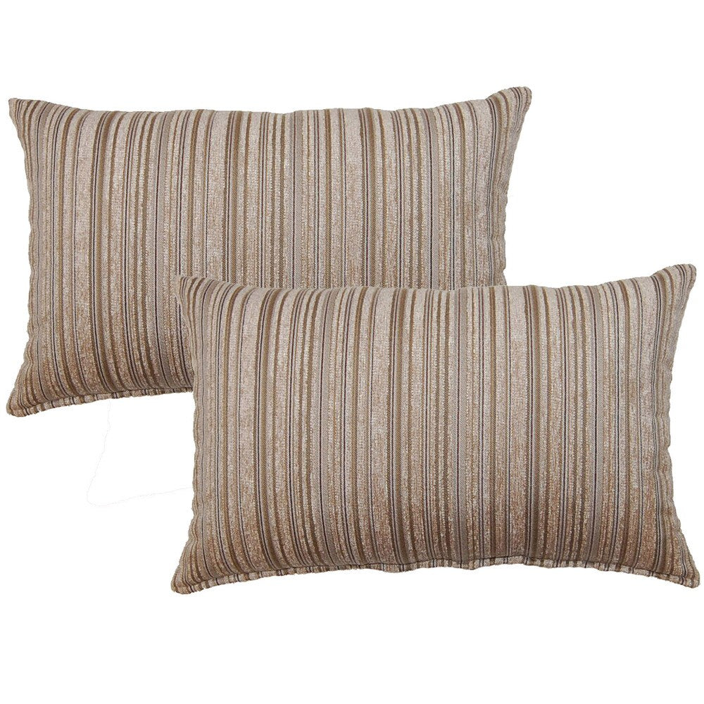 Dutton Taupe Decorative Throw Pillow (Set of 2)