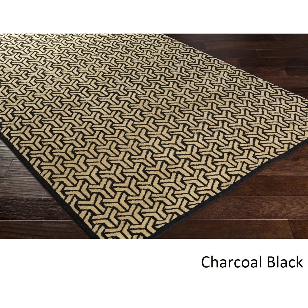 Hand-knotted Cochran Viscose Area Rug - 4' x 6' - 4' x 6'