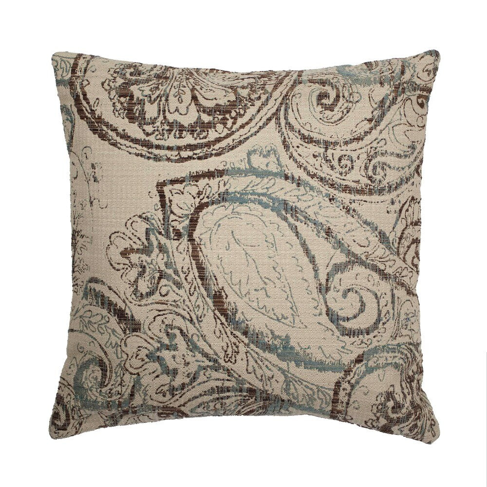 Dynasty Decorative 22-inch Feather Filled Accent Pillow by Michael Amini