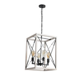 E12 retro chandelier iron 4 bulbs
