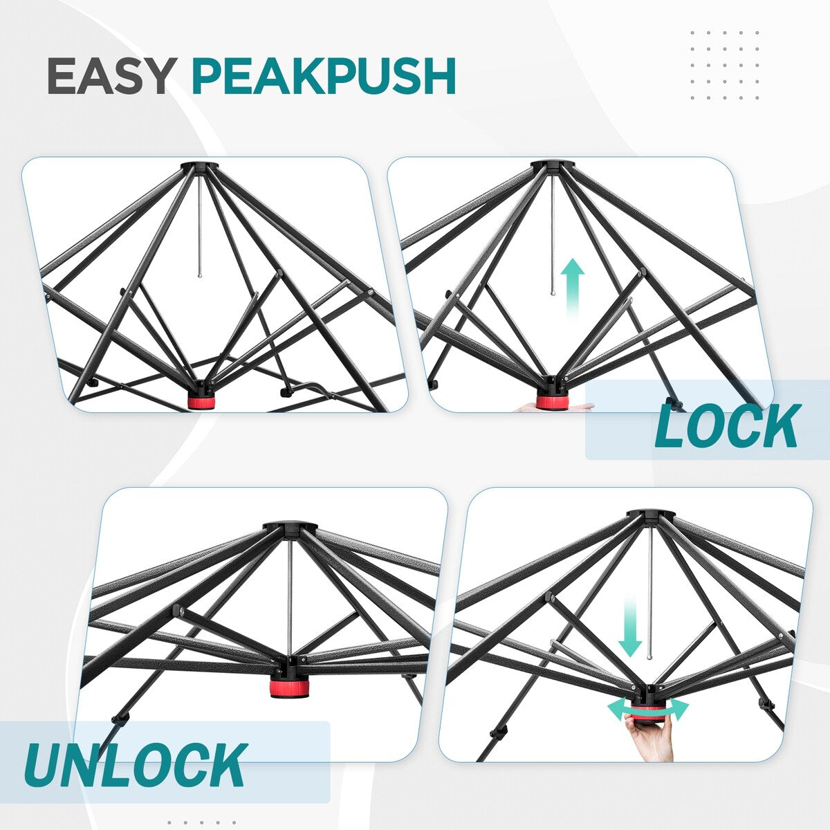EAGLE PEAK 10x10 Walk-in Shade Cloth Cover Greenhouse Instant Pop-up Portable Gardening Green House, Green