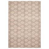 ECARPETGALLERY Braid weave Sienna Brown Wool Rug - 5'2 x 7'7