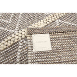 ECARPETGALLERY Braid weave Sienna Taupe Wool Rug - 6'0 x 9'1