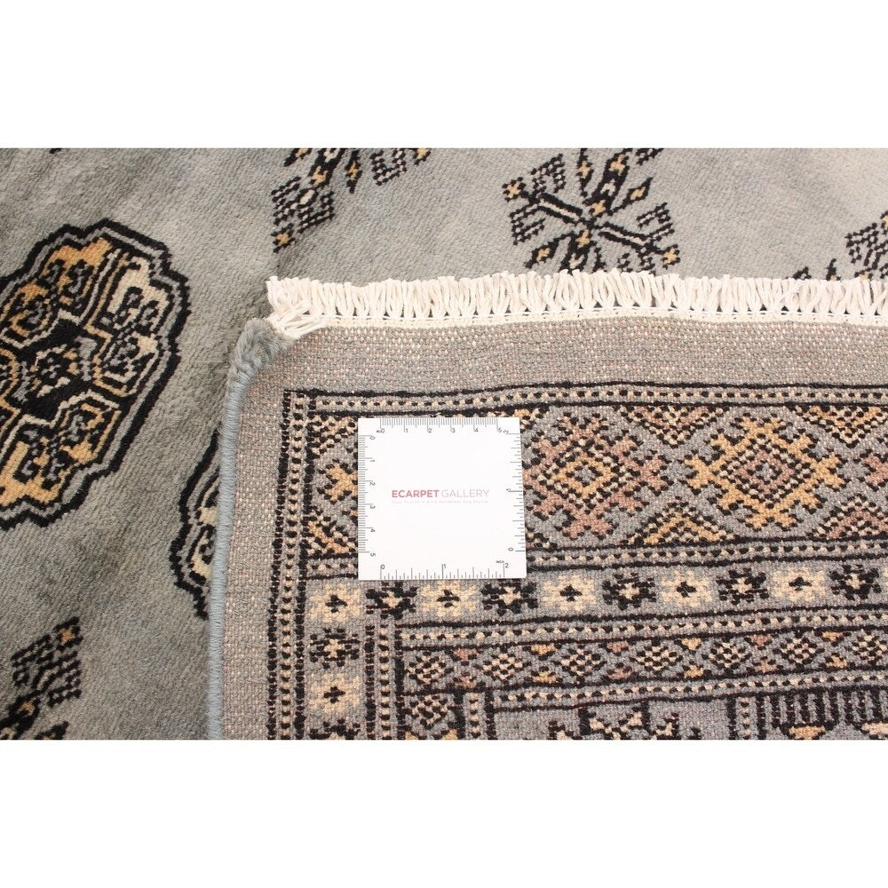 ECARPETGALLERY Finest Peshawar Bokhara Grey Rug - 4'2 x 6'6
