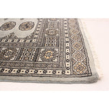 ECARPETGALLERY Finest Peshawar Bokhara Grey Rug - 4'2 x 6'6