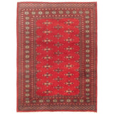 ECARPETGALLERY Finest Peshawar Bokhara Red Rug - 4'2 x 5'8