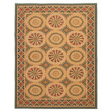 ECARPETGALLERY Flat-Weave Dynasty Tan Wool Tapestry Kilim - 9'0 x 11'5