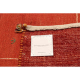 ECARPETGALLERY Flat-Weave Kashkuli Red Wool Tapestry Kilim - 7'3 x 7'8