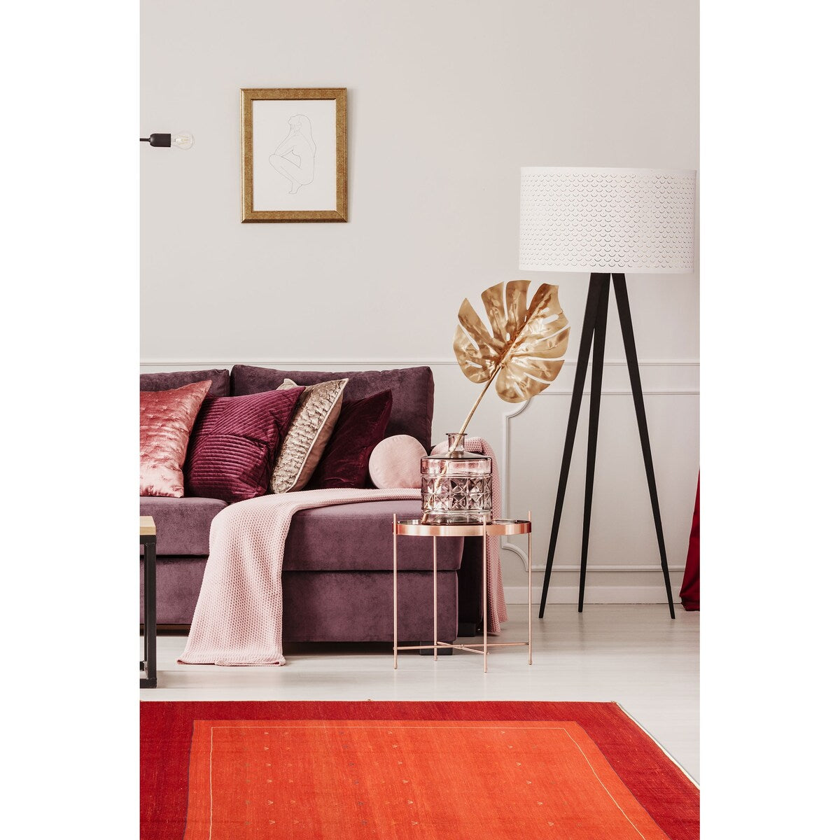 ECARPETGALLERY Flat-Weave Kashkuli Red Wool Tapestry Kilim - 7'3 x 7'8