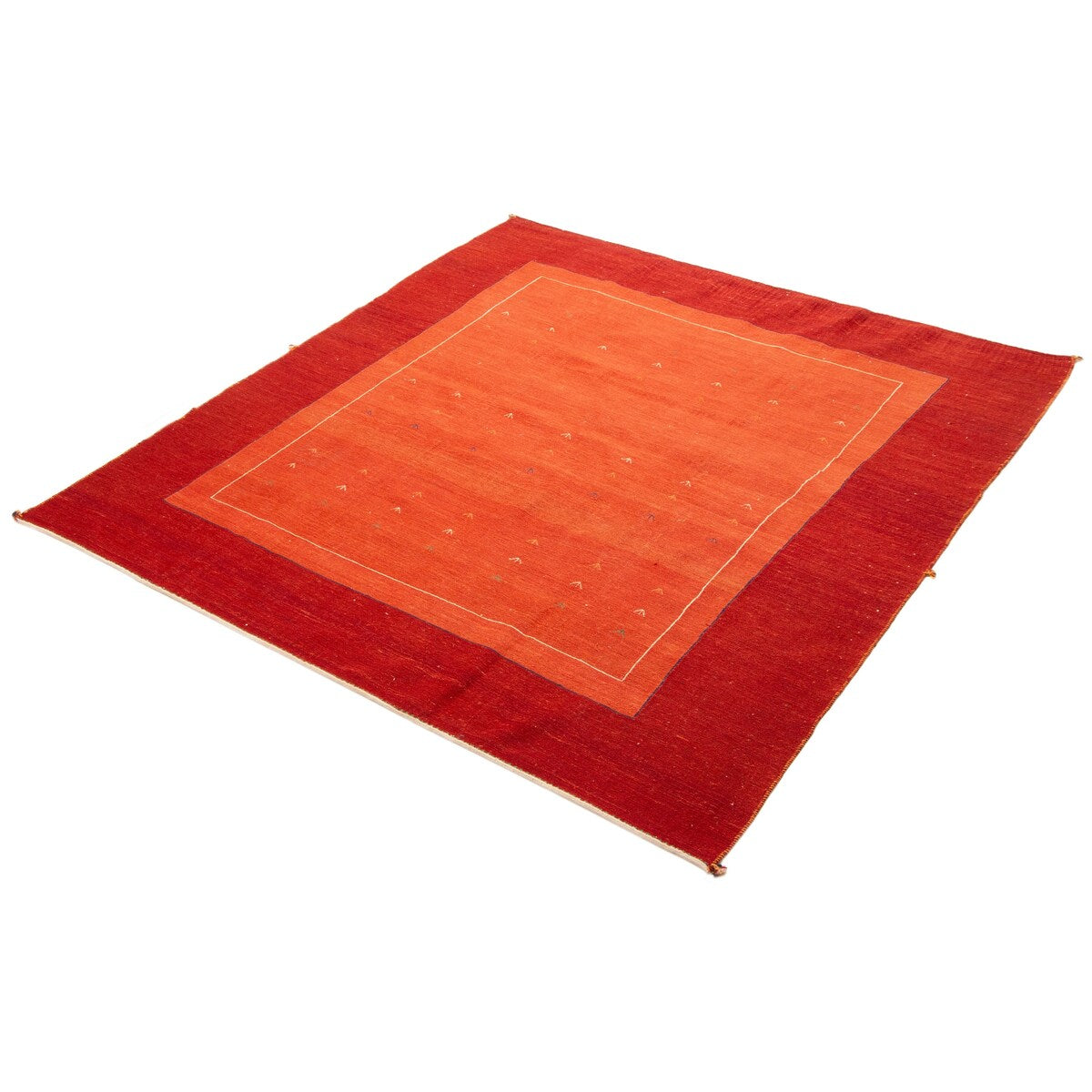 ECARPETGALLERY Flat-Weave Kashkuli Red Wool Tapestry Kilim - 7'3 x 7'8
