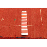 ECARPETGALLERY Flat-Weave Kashkuli Red Wool Tapestry Kilim - 7'3 x 7'8