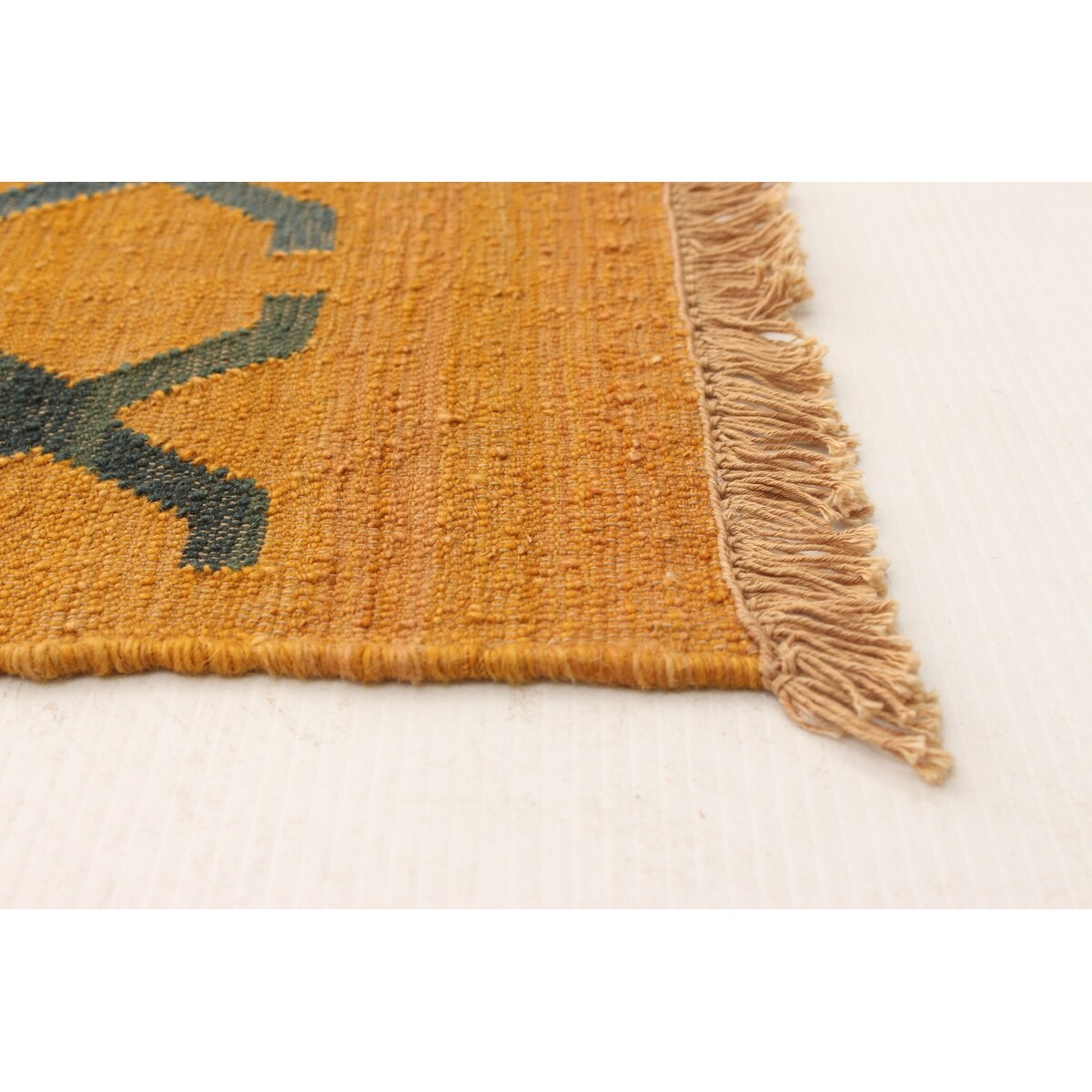 ECARPETGALLERY Flat-weave Sundance Dark Red, Light Orange Wool Kilim - 2'8 x 8'2