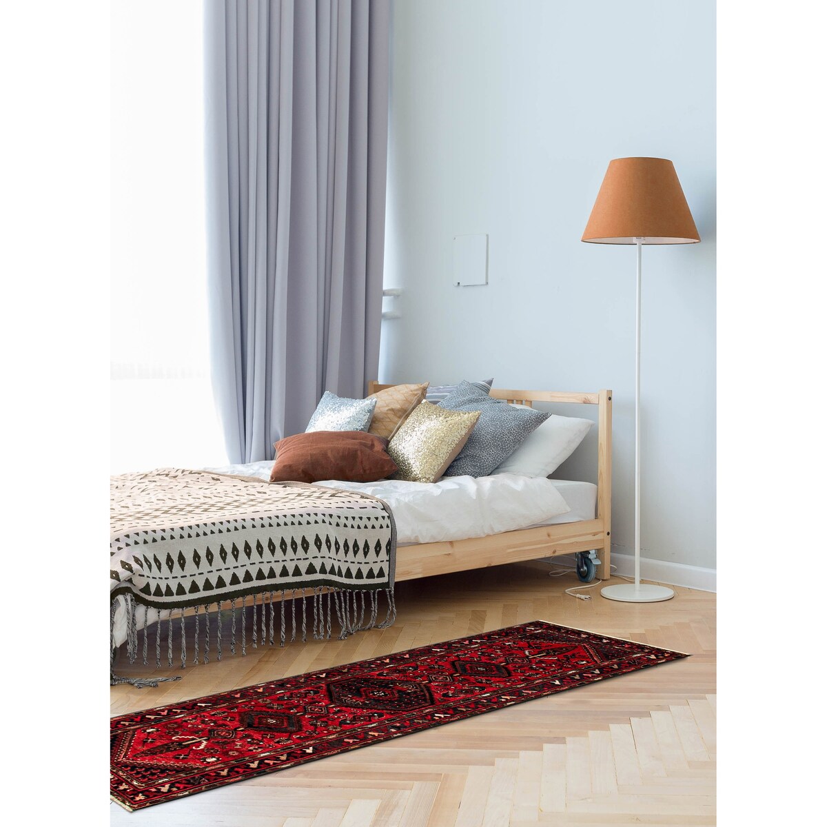 ECARPETGALLERY Hand-knotted Anadol Red Wool Rug - 3'1 x 9'4