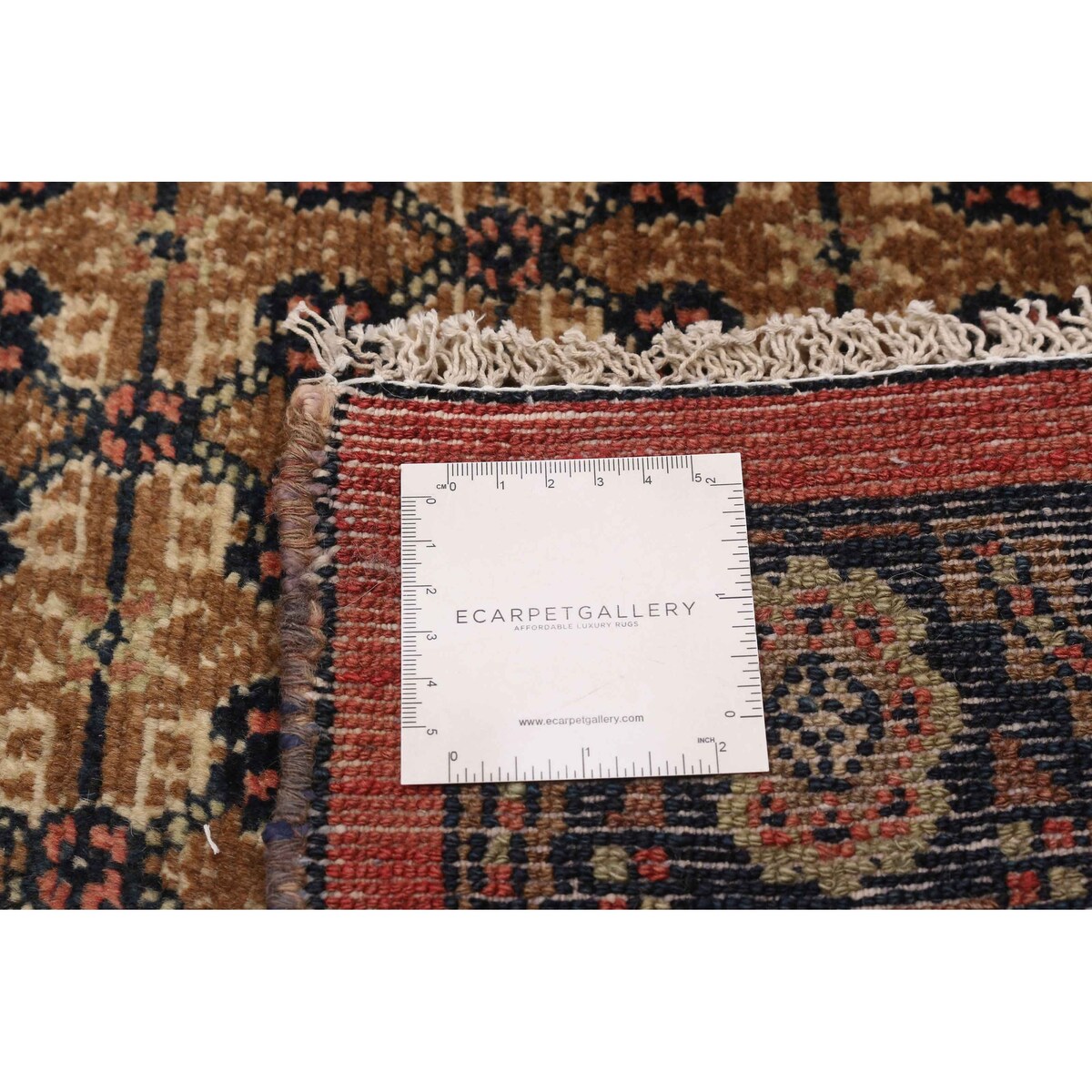 ECARPETGALLERY Hand-knotted Andelz Brown, Red Wool Rug - 4'3 x 7'0