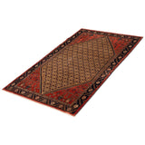 ECARPETGALLERY Hand-knotted Andelz Brown, Red Wool Rug - 4'3 x 7'0
