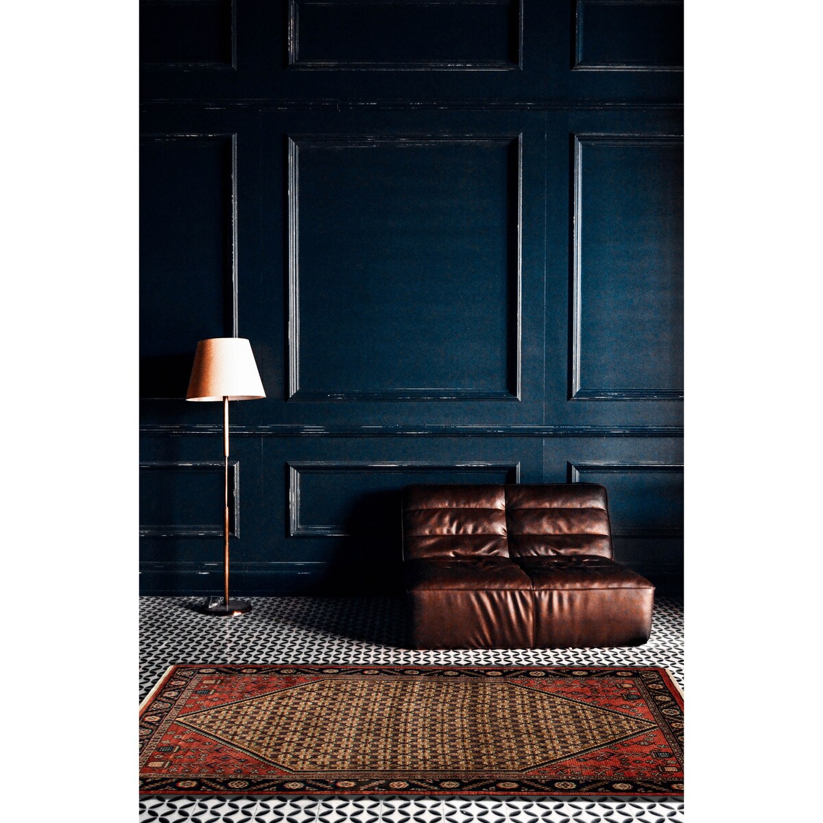 ECARPETGALLERY Hand-knotted Andelz Brown, Red Wool Rug - 4'3 x 7'0