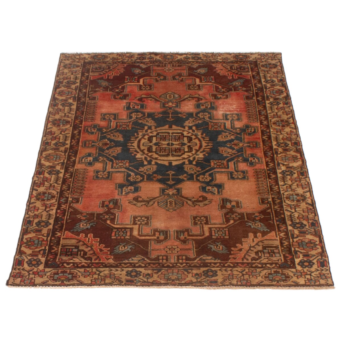 ECARPETGALLERY Hand-knotted Andelz Copper Wool Rug - 3'11 x 6'1
