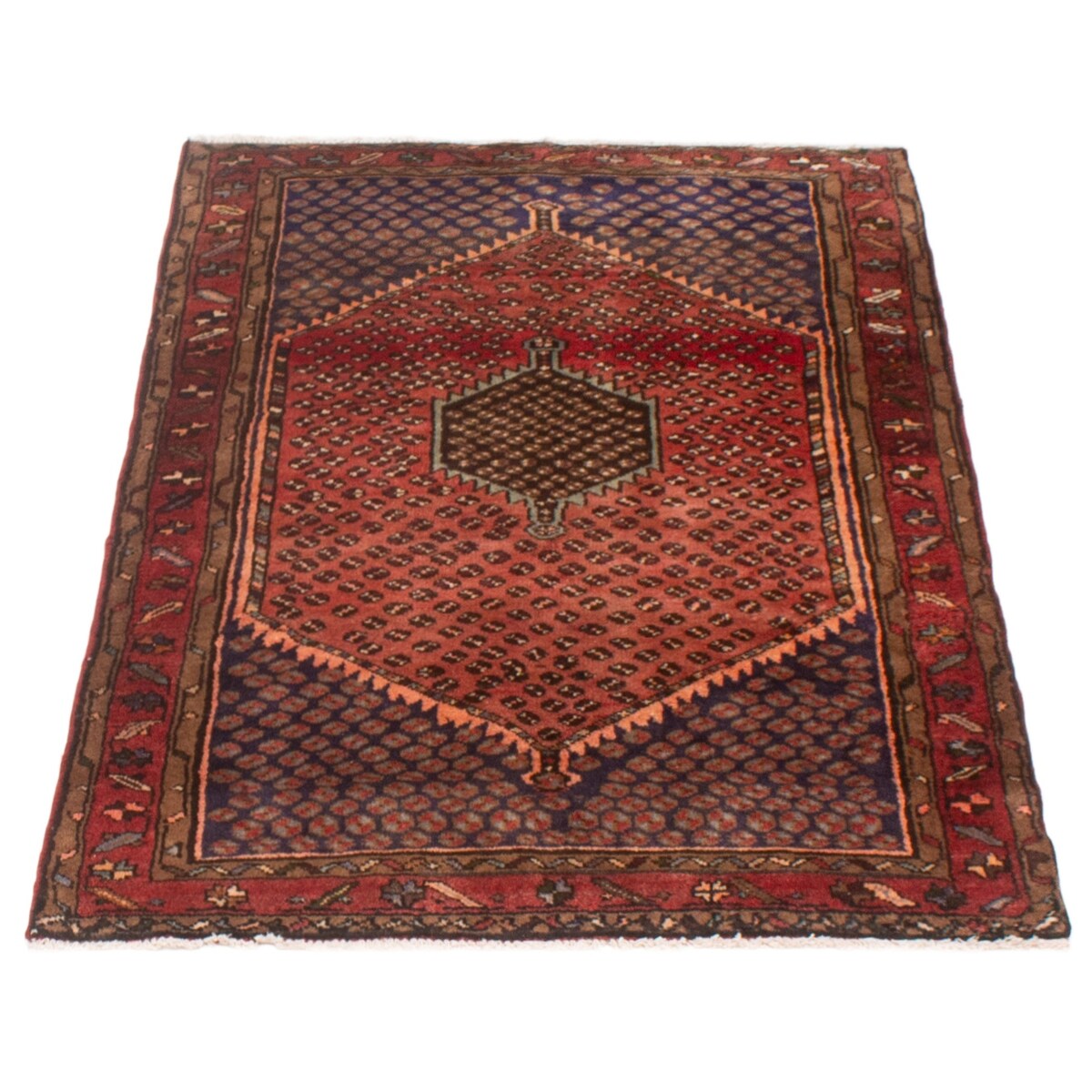ECARPETGALLERY Hand-knotted Andelz Copper Wool Rug - 3'3 x 4'11
