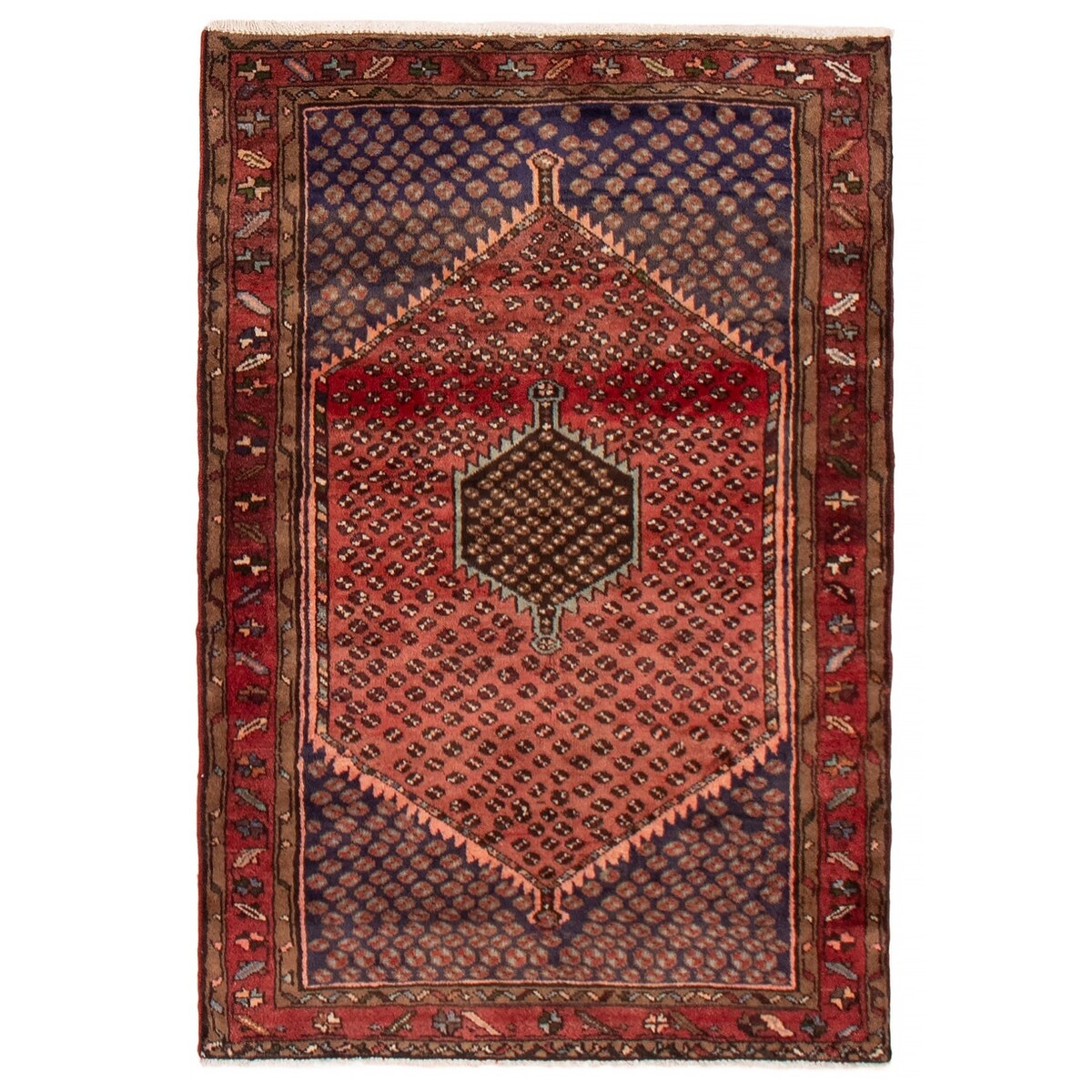 ECARPETGALLERY Hand-knotted Andelz Copper Wool Rug - 3'3 x 4'11