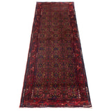 ECARPETGALLERY Hand-knotted Andelz Light Brown, Red Wool Rug - 2'7 x 9'9