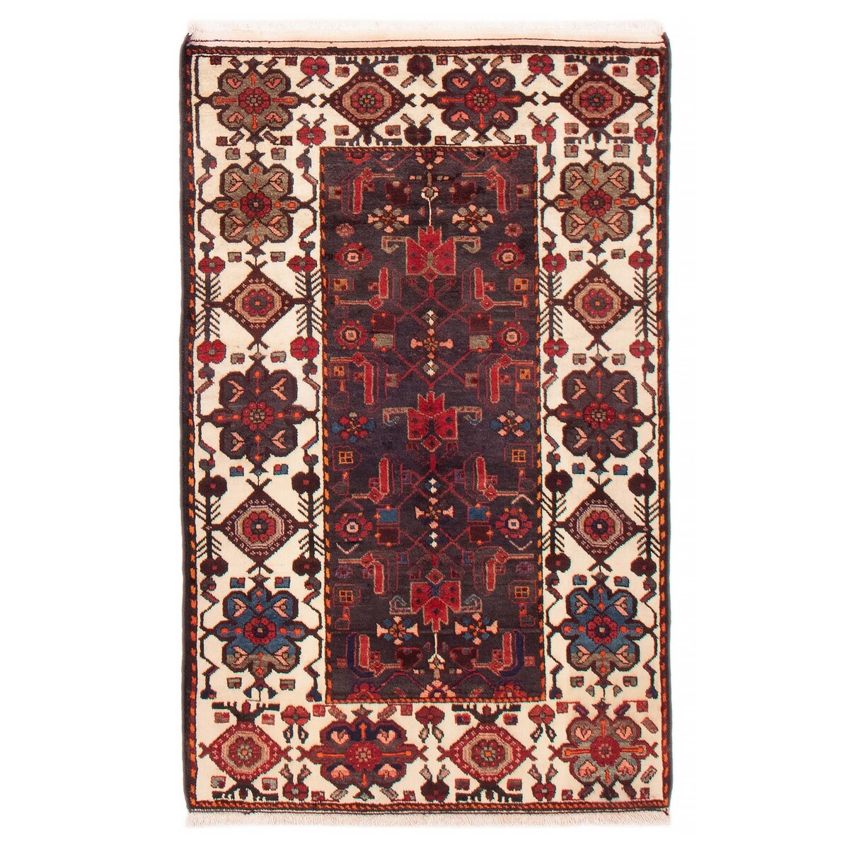 ECARPETGALLERY Hand-knotted Andelz Navy Wool Rug - 3'7 x 5'8