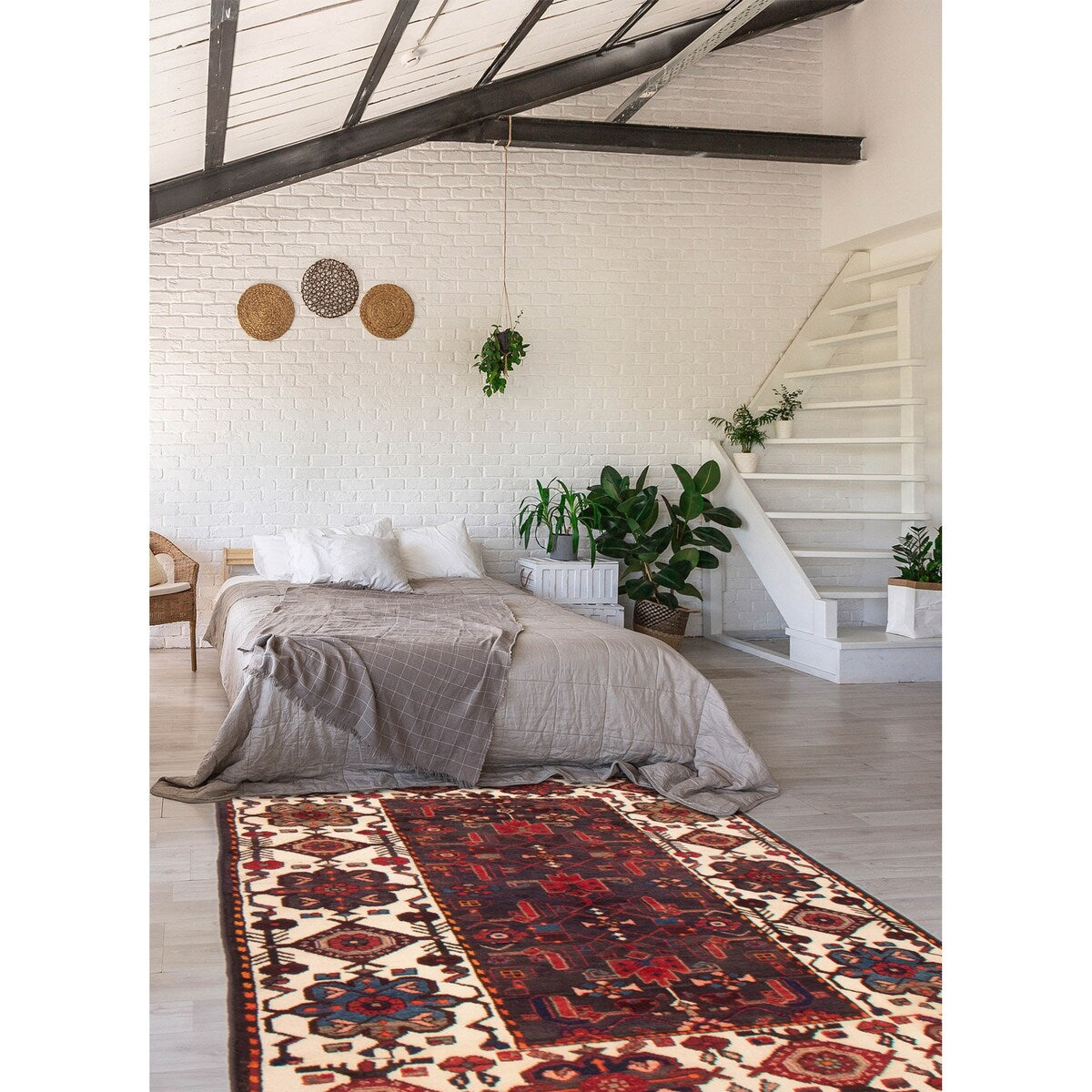 ECARPETGALLERY Hand-knotted Andelz Navy Wool Rug - 3'7 x 5'8