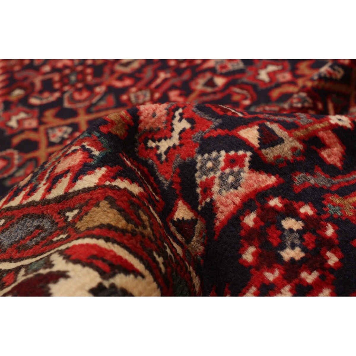 ECARPETGALLERY Hand-knotted Andelz Navy Wool Rug - 3'7 x 9'10