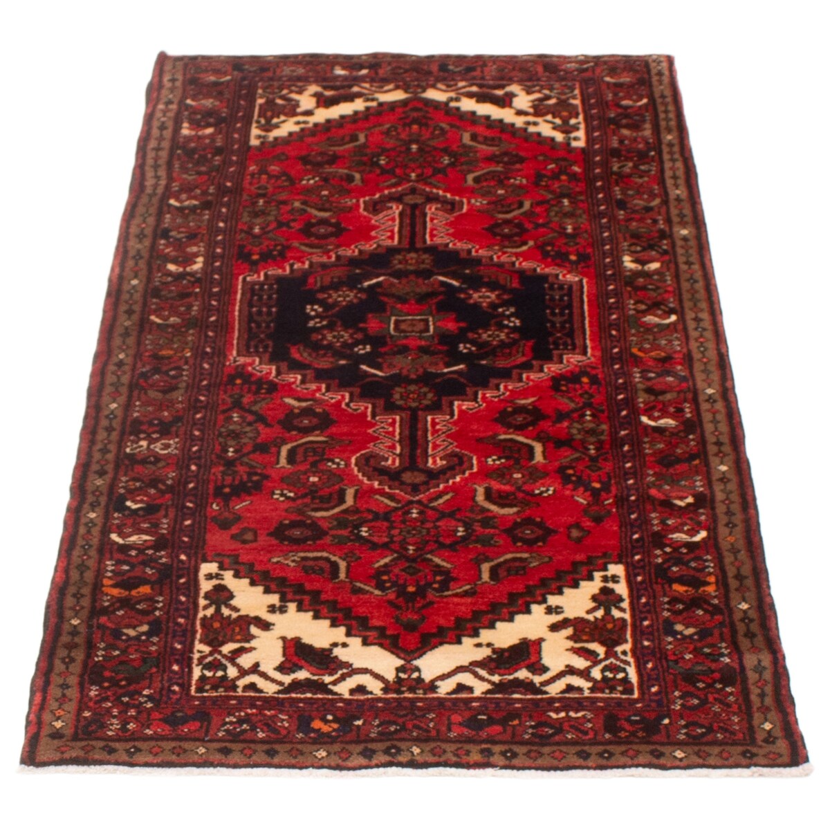 ECARPETGALLERY Hand-knotted Andelz Red Wool Rug - 3'5 x 6'7