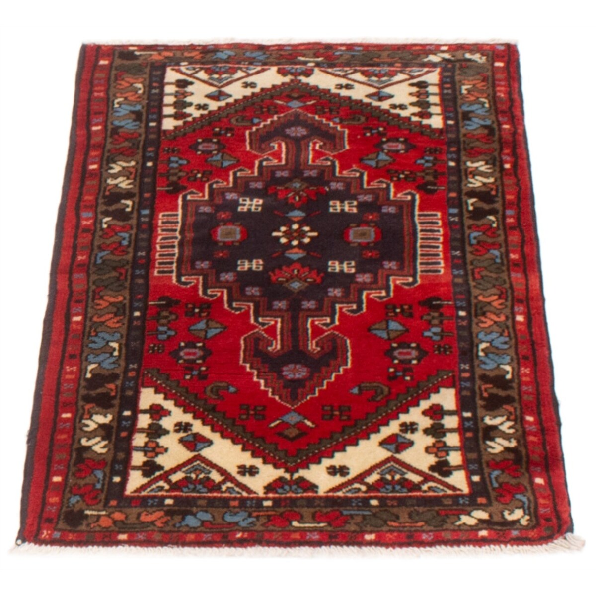 ECARPETGALLERY Hand-knotted Andelz Red Wool Rug - 2'8 x 4'2