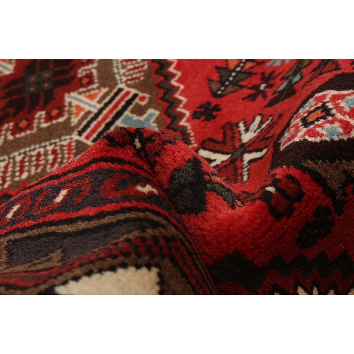 ECARPETGALLERY Hand-knotted Andelz Red Wool Rug - 2'4 x 4'9