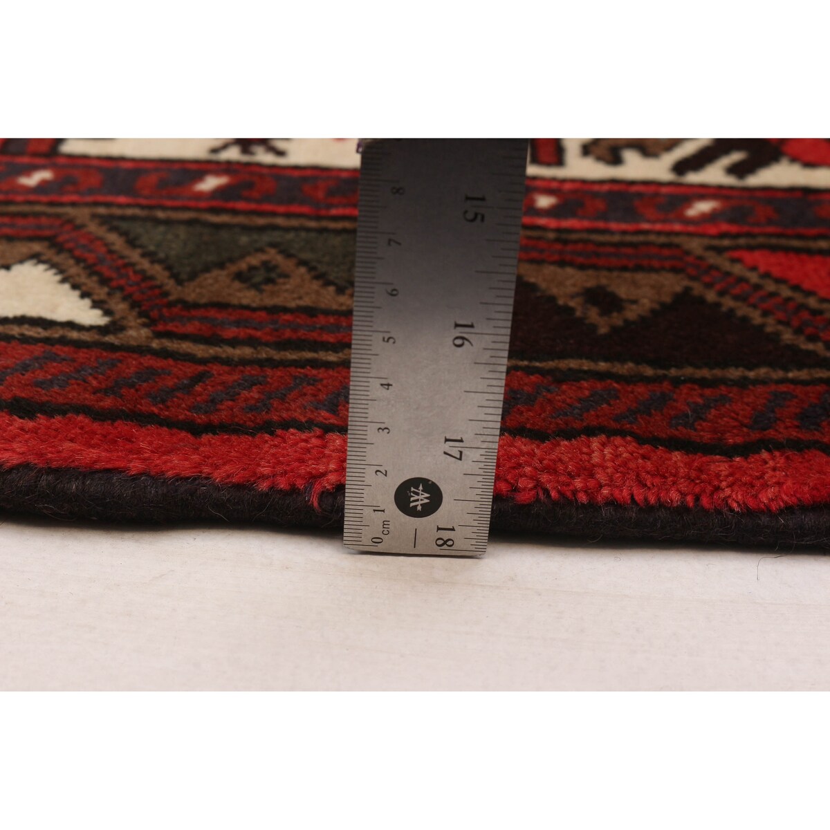 ECARPETGALLERY Hand-knotted Andelz Red Wool Rug - 2'4 x 4'9