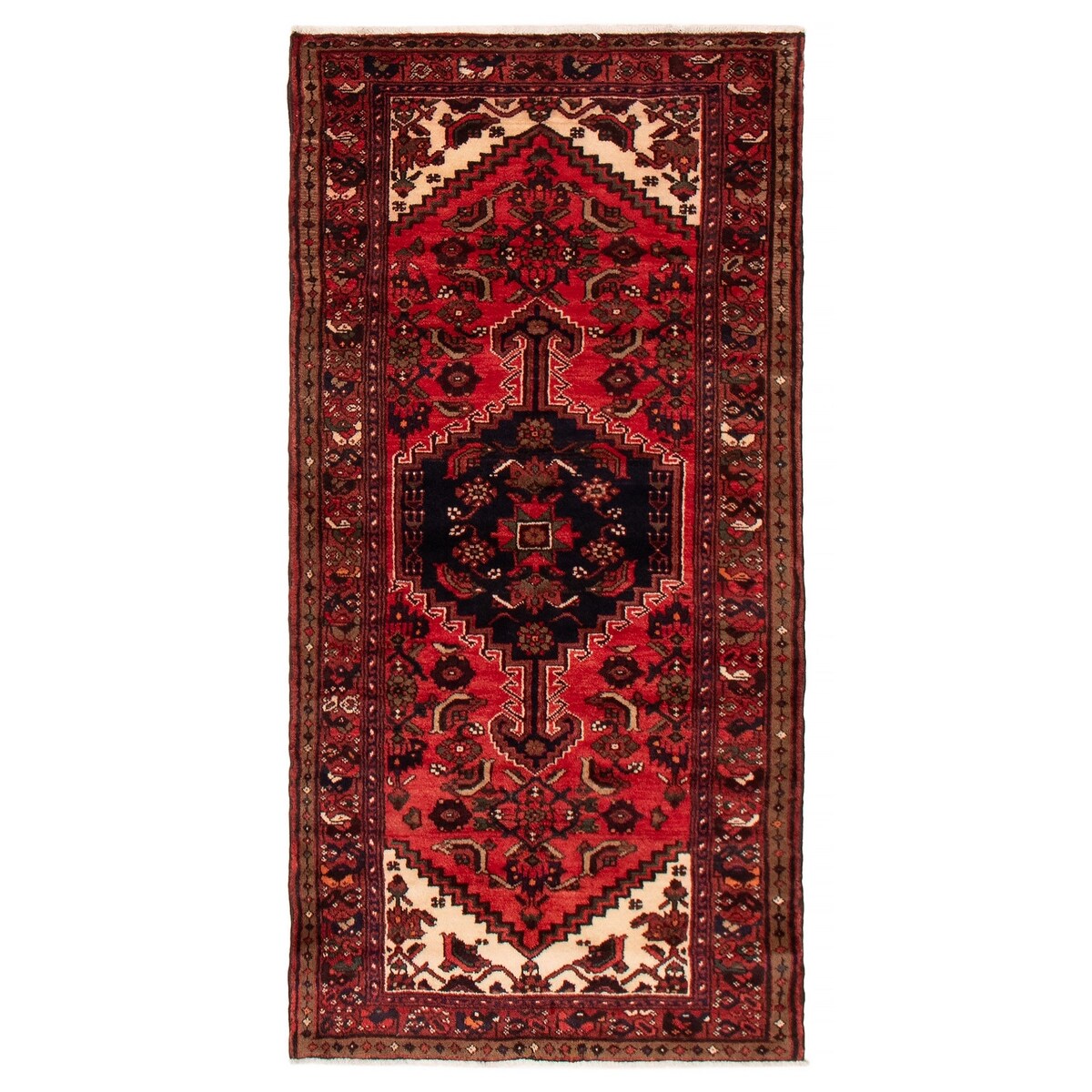 ECARPETGALLERY Hand-knotted Andelz Red Wool Rug - 3'5 x 6'7